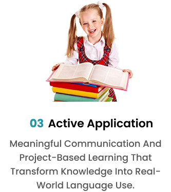 03 Active Application. Meaningful Communication And Project-Based Learning That Transform Knowledge Into Real-World Language Use.