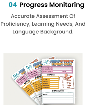 04 Progress Monitoring. Accurate Assessment Of Proficiency, Learning Needs, And Language Background.
